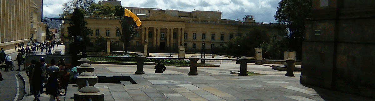 A classic building in Bogota, Colombia.