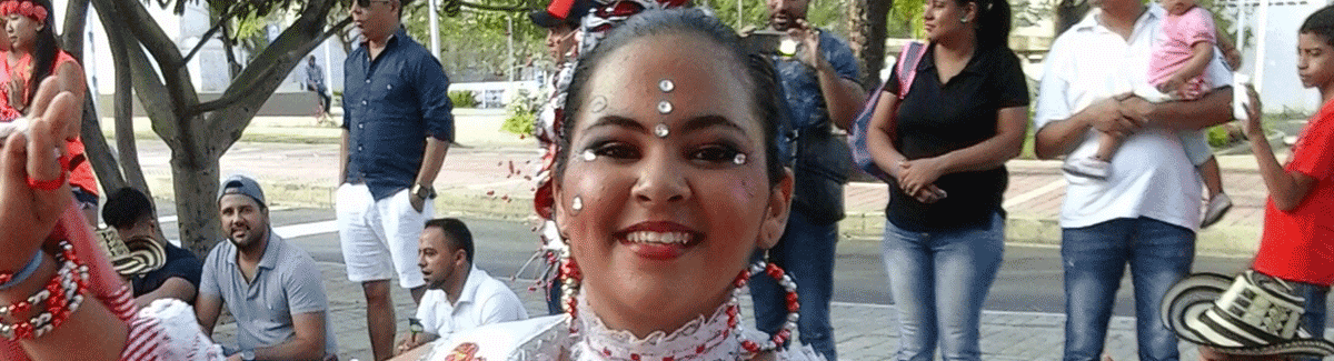 One of the many dancers in the Barranquilla Carnaval.