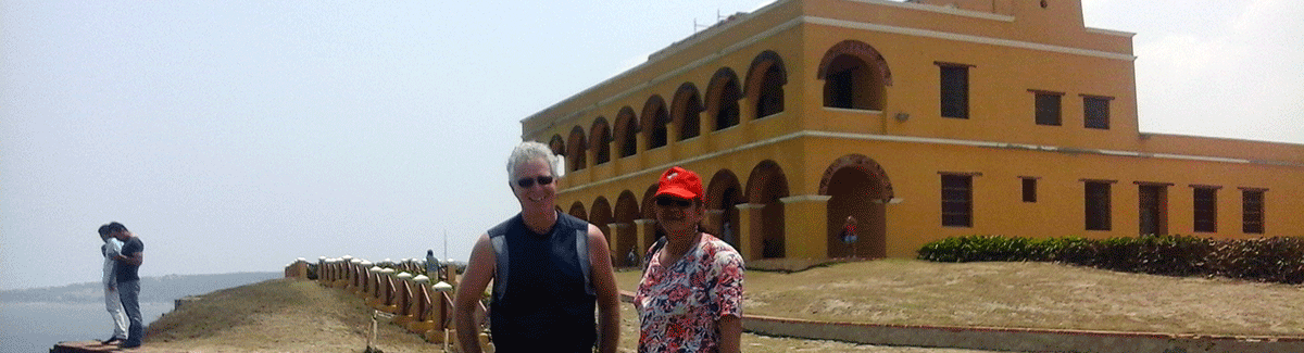 Me and my landlady, Yanet, at Castillo Salgar.