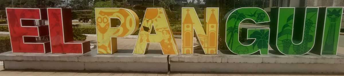 el-pangui-sign.jpg The city name sign is across from the bus terminal.