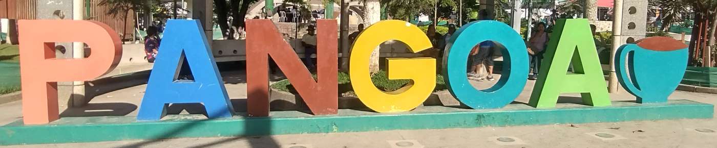 The sign for the town in the main Plaza. There is also a sign of the town name at the town entrance, first turning circle, which is a topiary in a hed