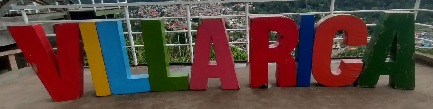 Villa Rica sign at the mirador