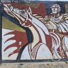 Mural relief on Calle Hipolito Yrigoyen