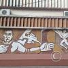 Mural relief on Calle San Juan