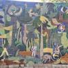 Mural in Plaza 25 de Mayo