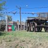 A chata-a heavy four-wheeled freight wagon