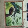 Mural at the stadium