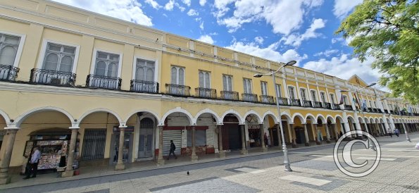 Alongside Plaza 14 de Septiembre