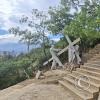 In the stairs going up to the Christ statue (2)