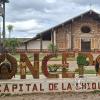 City name sign and Jesuit Mission - Catedral Inmaculada