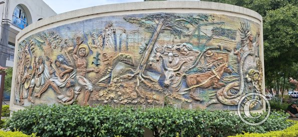 Mural, relief, in The Main Plaza (6)