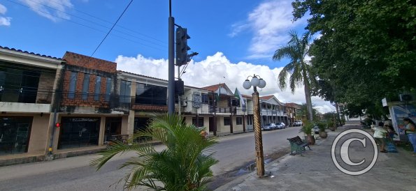 Alongside The main plaza