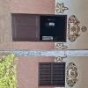Decorated door and windows of a house