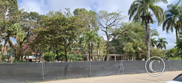 Town plaza being renovated