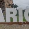 Arica sign in Av. Pedro Montt at Calle Carlos Condel y Plaza Vicuña Mackenna