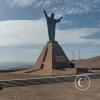 At the top of the Morro de Arica-the Christ of Peace monument
