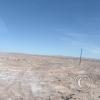 View of the barren desert from the bus
