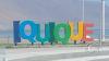 Iquique sign at Playa Brava along Av. Arturo Prat Chacon y Calle Genaro Gallo