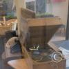 The historic train station, an antique record player