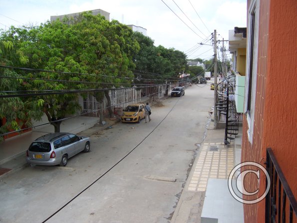 Looking down the street from my apartment