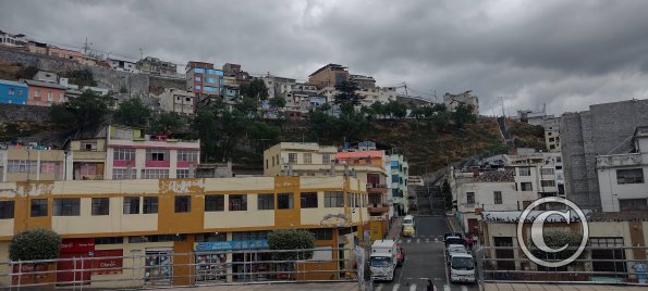 View from Plaza Urbina at Olmedo and Guayaquil