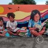 Mural on Av 9 de Octubre at Eloy Alfaro