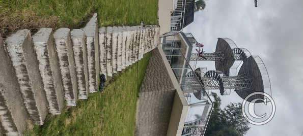 Looking up at the Mirador at the Malecon