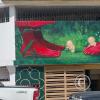 Mural at old theater across from Parque Central on C. Cuenca