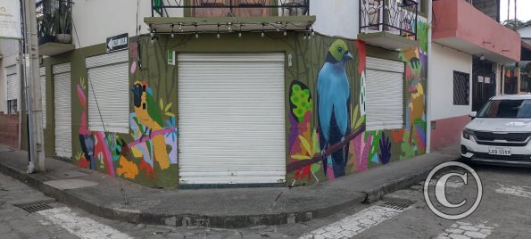 Mural on 24 de Mayo and Gonzalo Pesantez