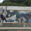 Mural on Av Luis Casiraghi and Gonzalo Pesantez