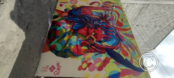 Mural on C. Cuenca near 12 de Febrero