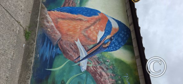 Mural on Av Alberto Zambrano at 9 de Octubre