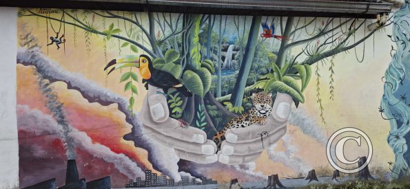 Mural on Av Gonzalez Suariz at Ramiro Fernandez (3)