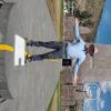 Me at the monument in the Mitad del Mundo tourist site, not the real equator location