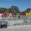 Mintad del Mundo letters signMonument in the Mitad del Mundo tourist site, not the real equator location.jpg