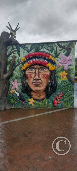 Mural in Parque Central
