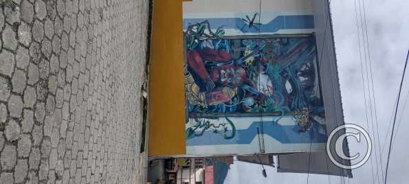 Mural at Jorge Mosquera near 12 de Febrero