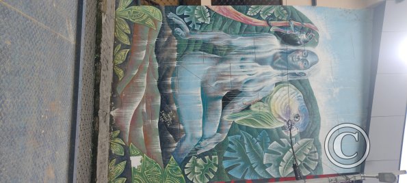 Mural at Sindicato de Choferes near Garcia Moreno
