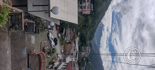 View from top of stairs at Sevilla de Oro
