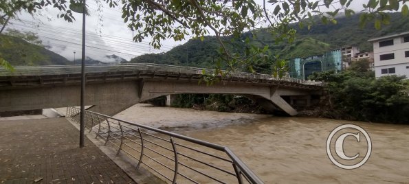 View of the E45 bridge
