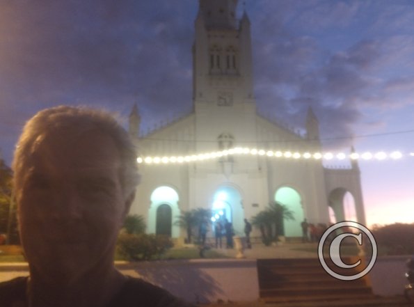 Me in front of the Catedral de Aregua