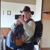 Me ready to leave the hotel