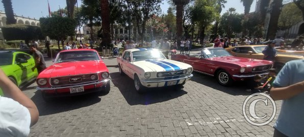 Car show for Mustangs in the Plaza de Armas (4)