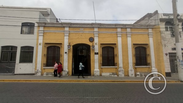 Colonial house, 1879, on Calle Rivero near Calle Mariano Melgar