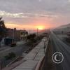 Sunset from the pedestrian overpass (2)