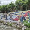 Mural along Rio Alameda in Alameda Marquez