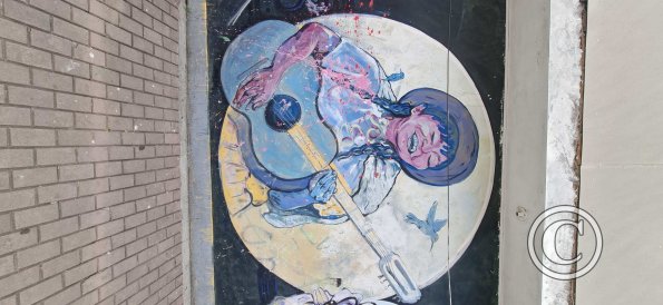 Mural in Pasao De La Cultura at Jiron Quinua