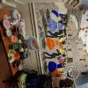 Painting a mural inside Las Tinajas restaurant (3)