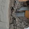 Very old crumbling wall of a house