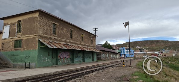Along the train tracks